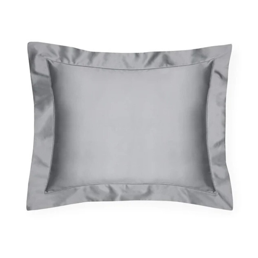 Sferra Giotto Sham Boudoir Flange Slate #734 12x16 Brand New w/tag Italy